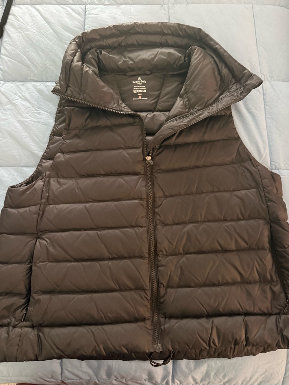Sweaty Betty Black Quilted Puffer Vest